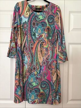 Tommy Hilfiger Multicolor Paisley Print Dress